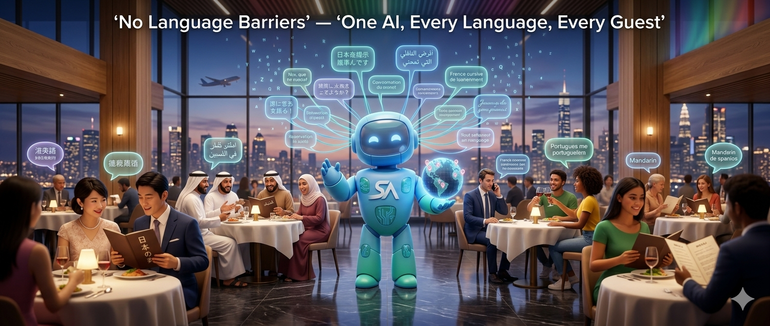 Languages supported by SlotAgent receptionist and product